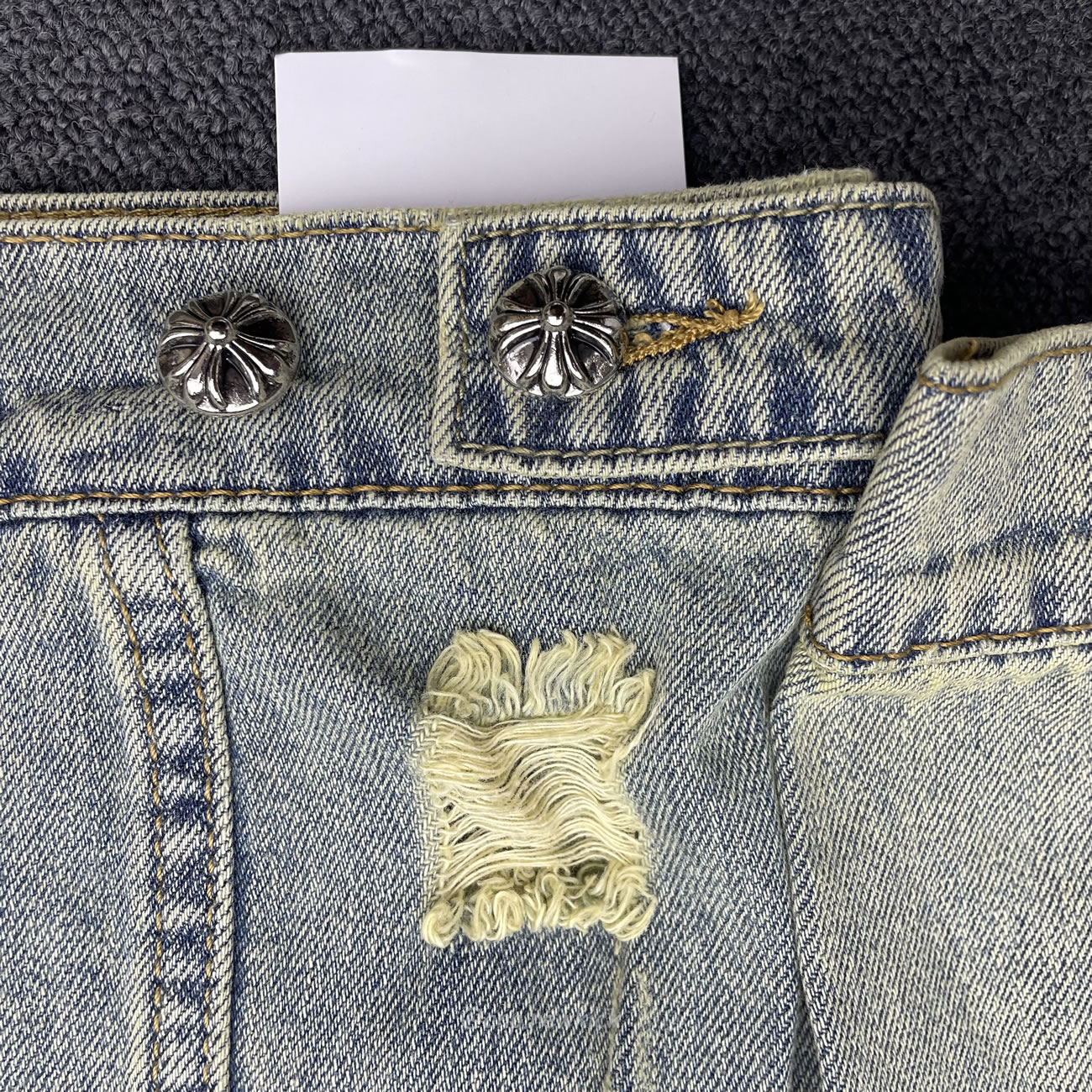 Chrome Hearts Patch Cross Denim (4) - newkick.cc